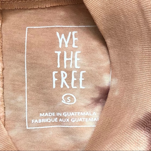Free People Be Free Cabernet Combo Tie-Dyed Tee S - Picture 8 of 11